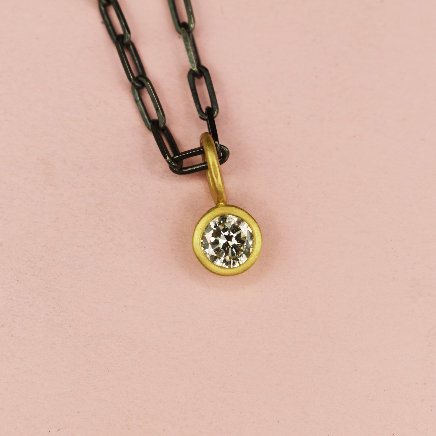 18ct Gold Set 0.60ct Diamond Pendant