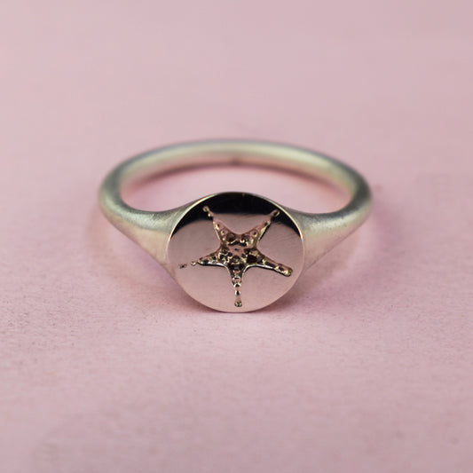 Starfish Signet Ring
