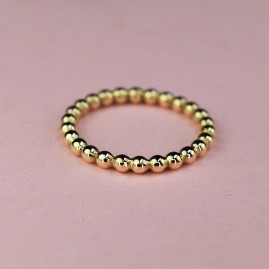 9ct Gold Medium Bobble Stacking Ring