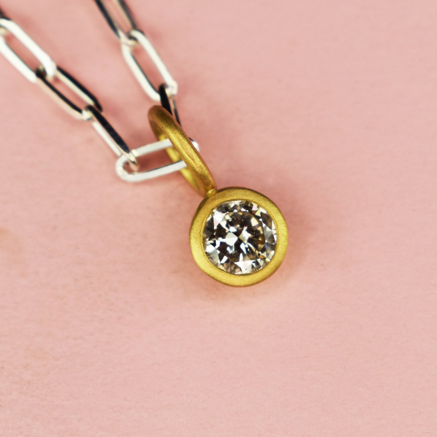 18ct Gold Set 0.60ct Diamond Pendant