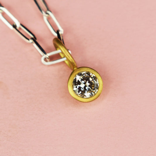 18ct Gold Set 0.60ct Diamond Pendant