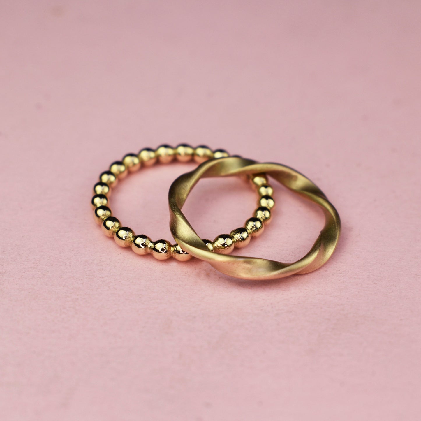 9ct Gold Medium Bobble Stacking Ring