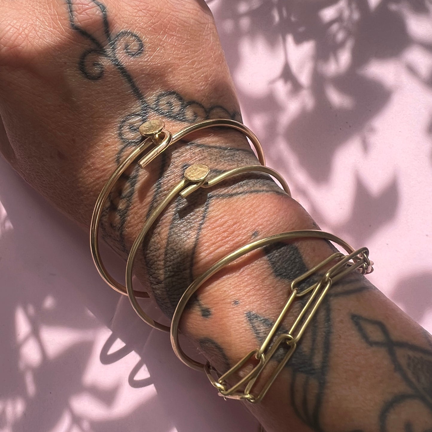 18ct Gold Ripple bangle
