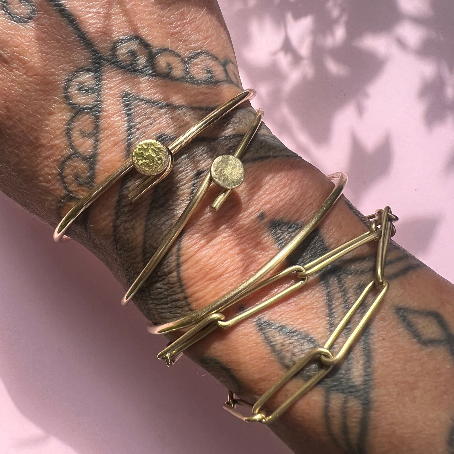 18ct Gold Handmade Paperclip Chain Necklace