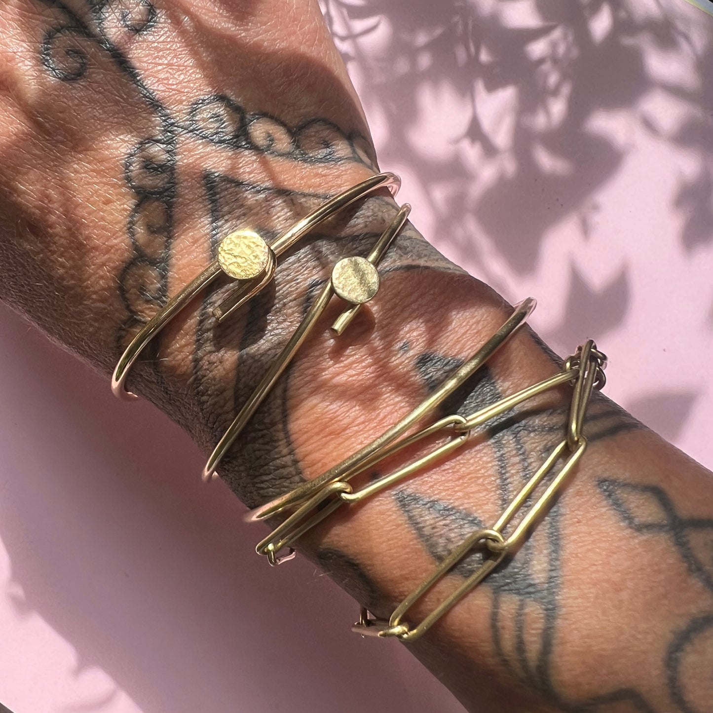 18ct Gold Ripple bangle