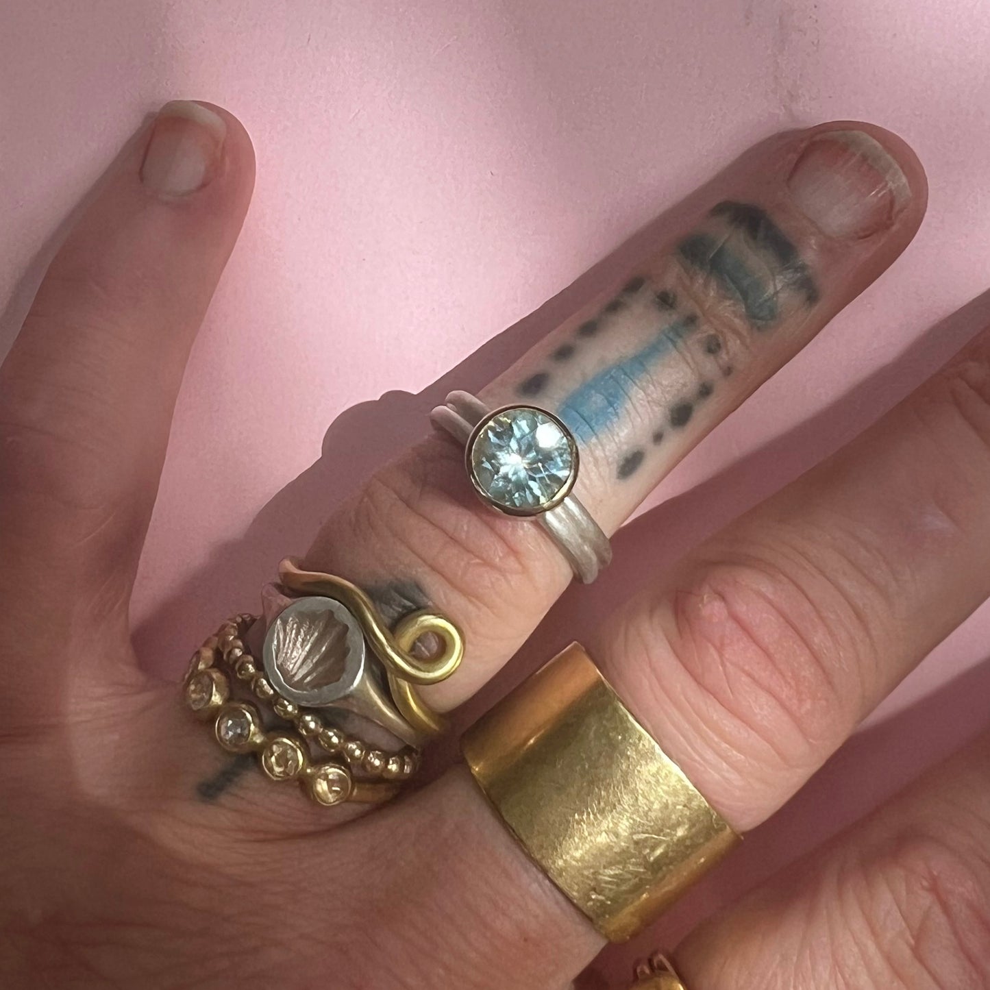 18ct Gold Set Topaz Ring