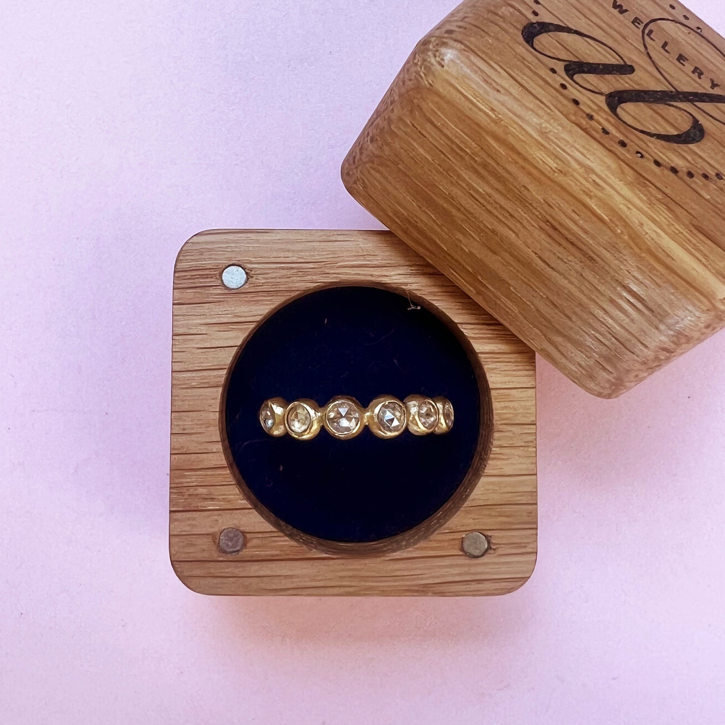 Rose Cut Diamond 18ct Gold Ring