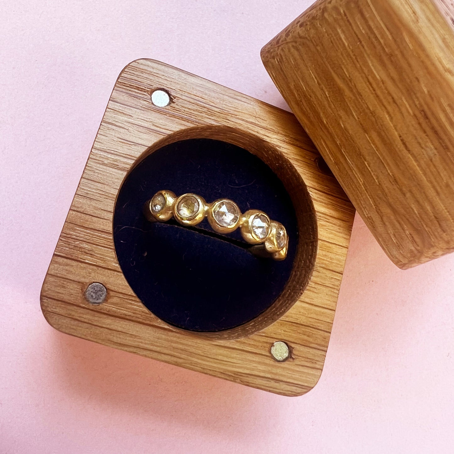 Rose Cut Diamond 18ct Gold Ring