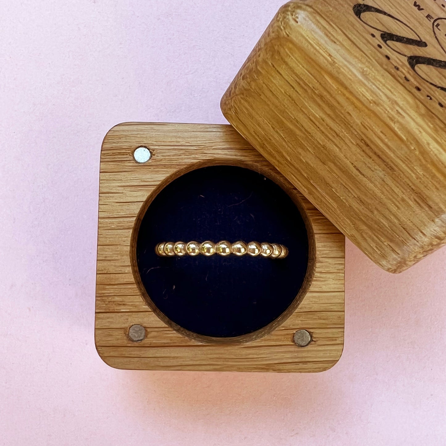 9ct Gold Medium Bobble Stacking Ring