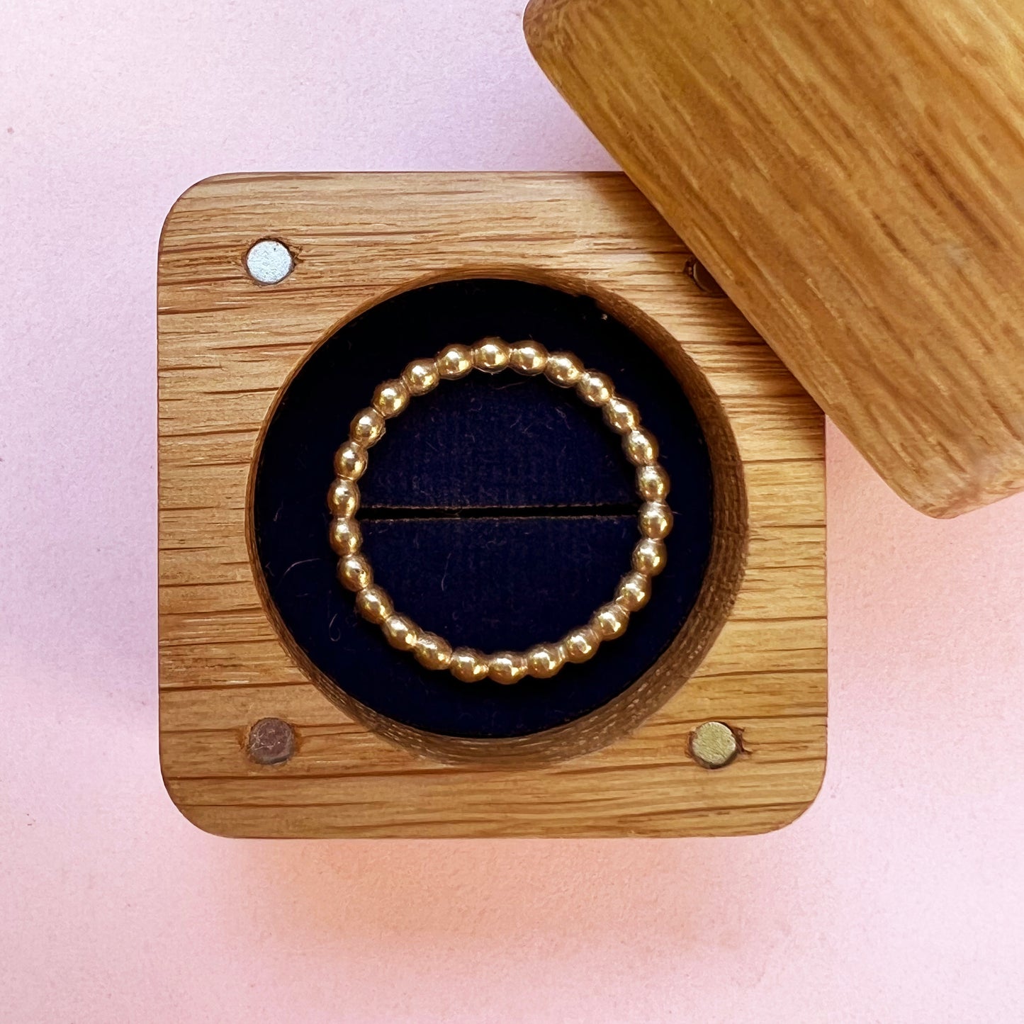 9ct Gold Medium Bobble Stacking Ring