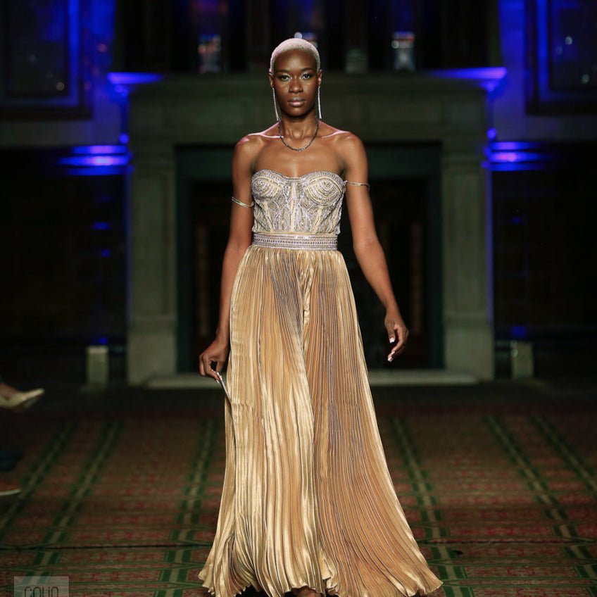 chunky black and gold paperclip chain, London fashion week, LFW, paperclip chain, paperclip necklace, paperclip bracelet, recycled sterling silver, black silver, London fashion week jewellery