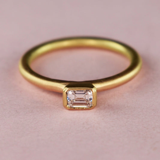 22ct & 18ct Gold Octagon Diamond Ring