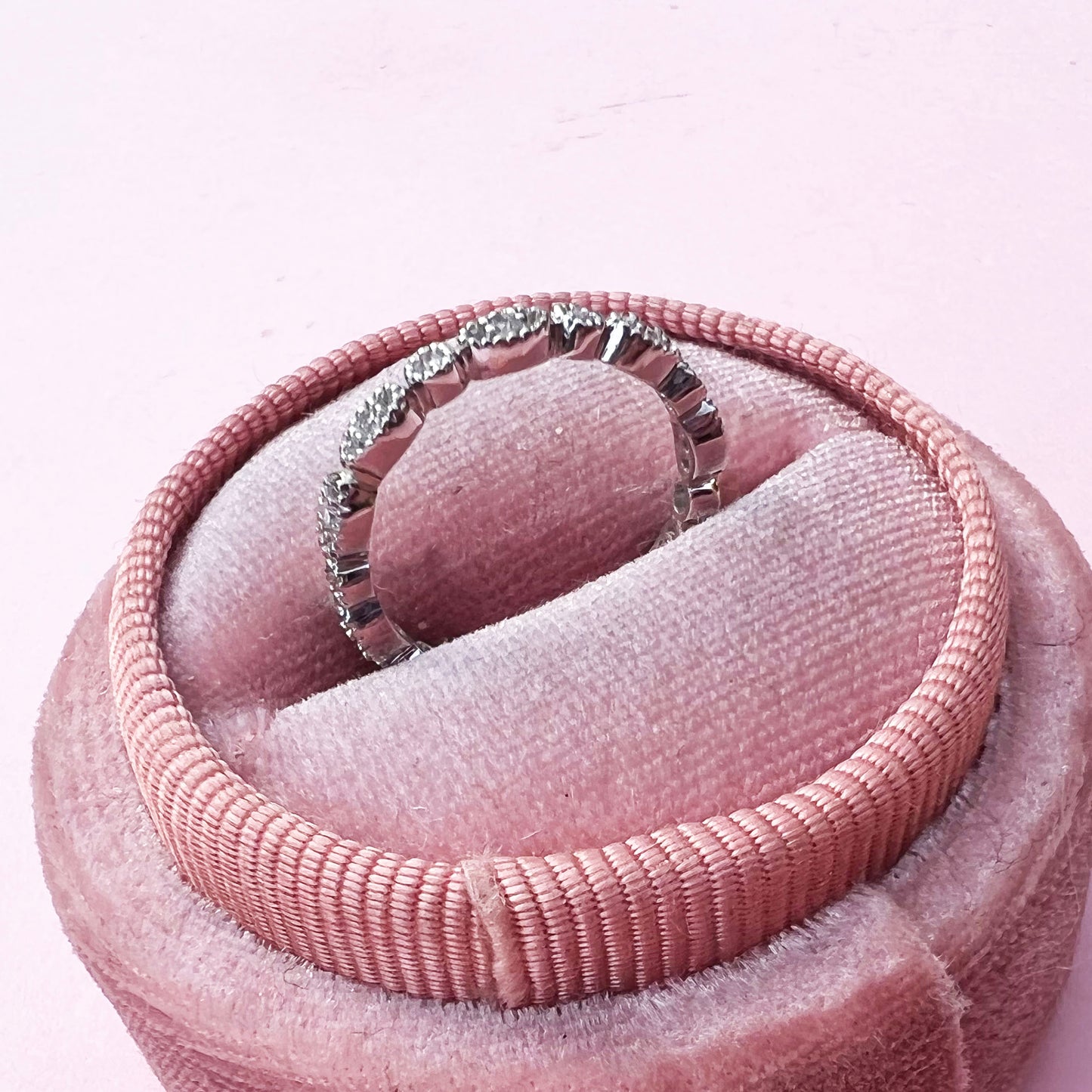 9ct white gold brilliant cut diamond millgrain full eternity ring, diamond ring, 9ct white gold diamond ring, 9ct white gold ring, eternity ring, white gold eternity ring, white gold diamond millgrain full eternity ring