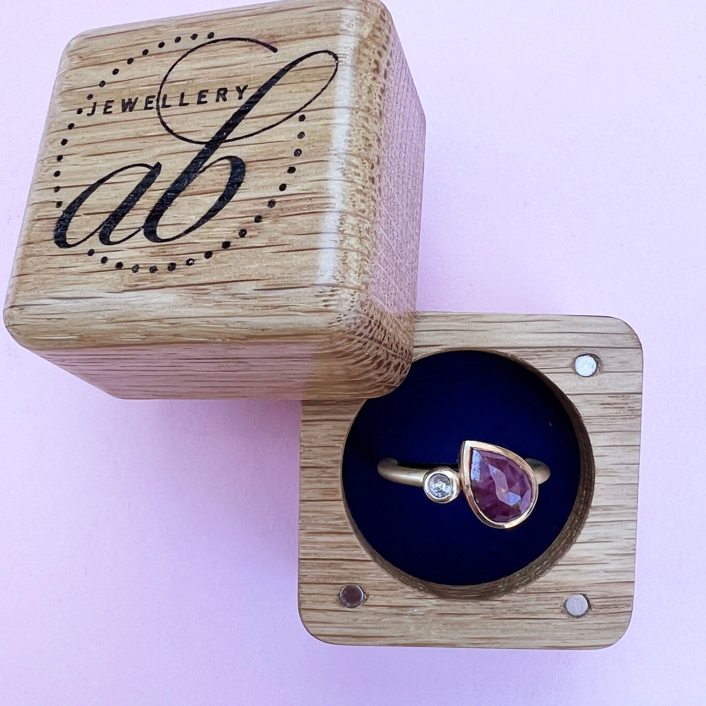 22ct & 18ct Gold Ring With Ruby and Pink Diamond