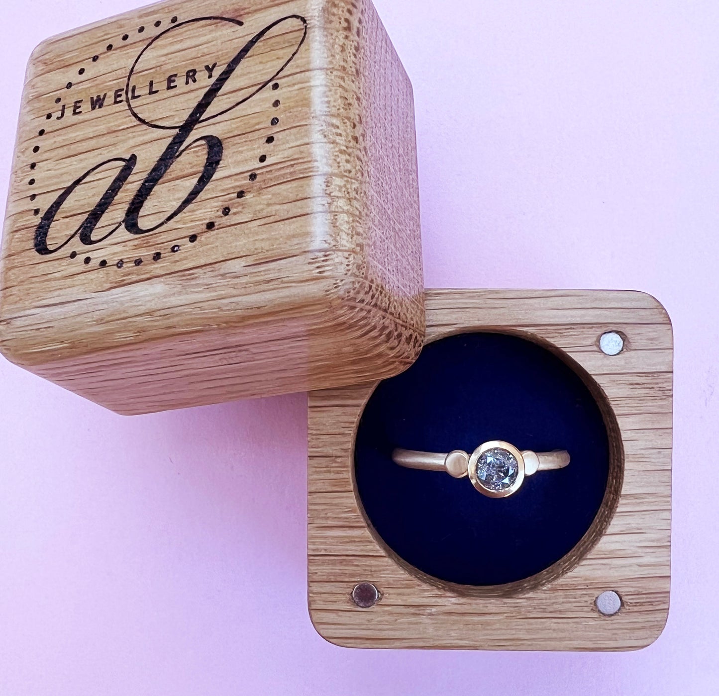 22ct & 18ct Gold Salt & Pepper Diamond Ring