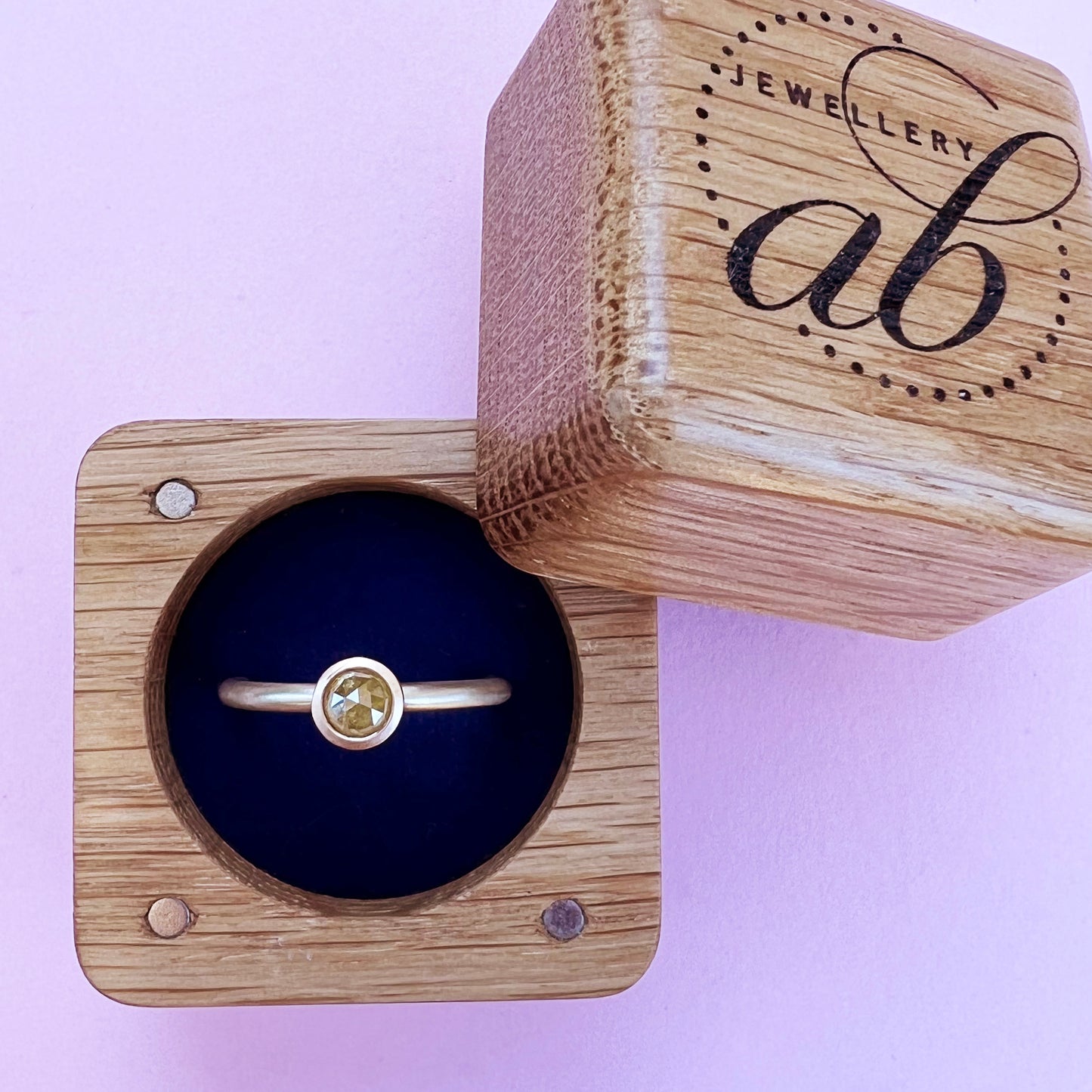 22ct & 9ct Gold Yellow Diamond Ring