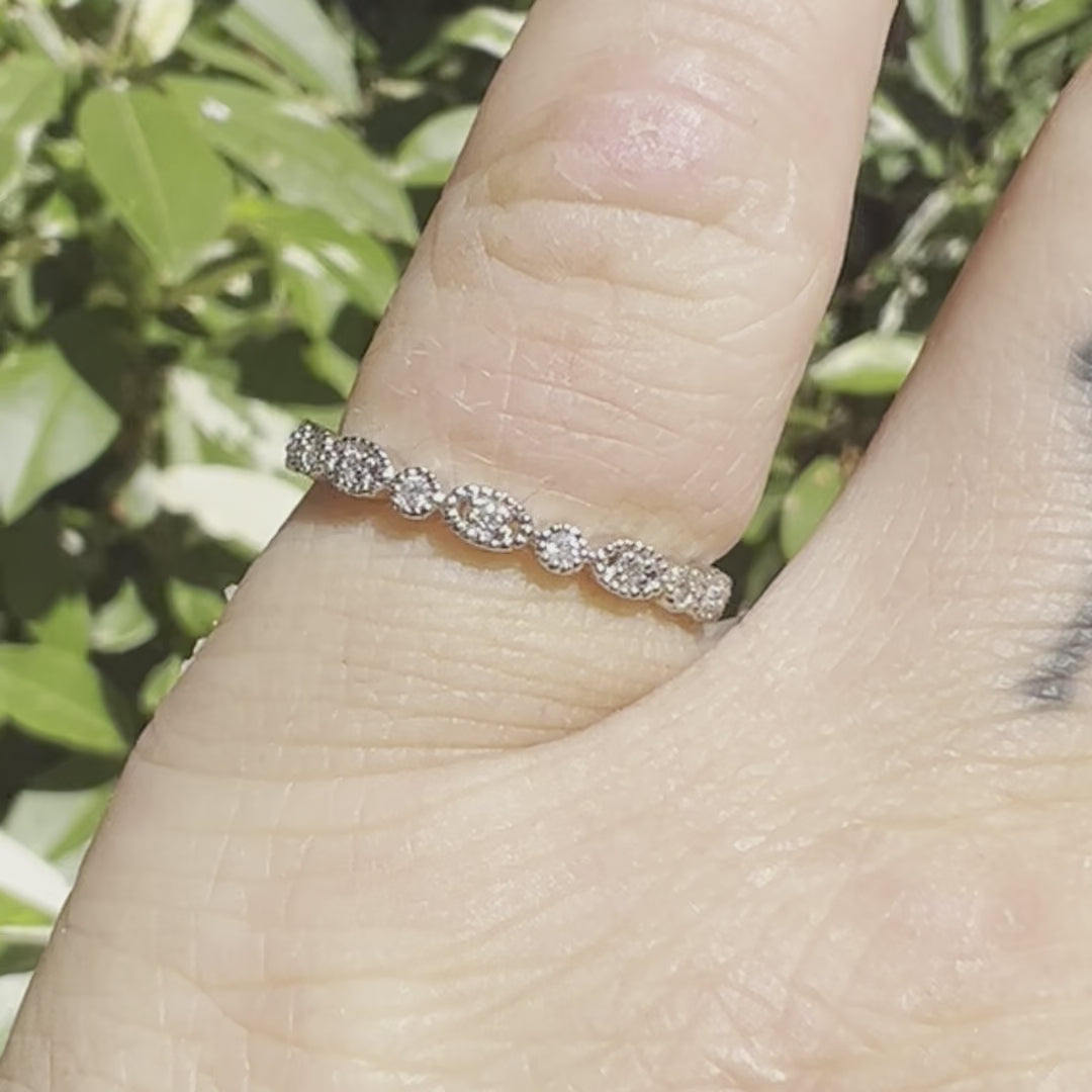 9ct white gold brilliant cut diamond millgrain full eternity ring, diamond ring, 9ct white gold diamond ring, 9ct white gold ring, eternity ring, white gold eternity ring, white gold diamond millgrain full eternity ring