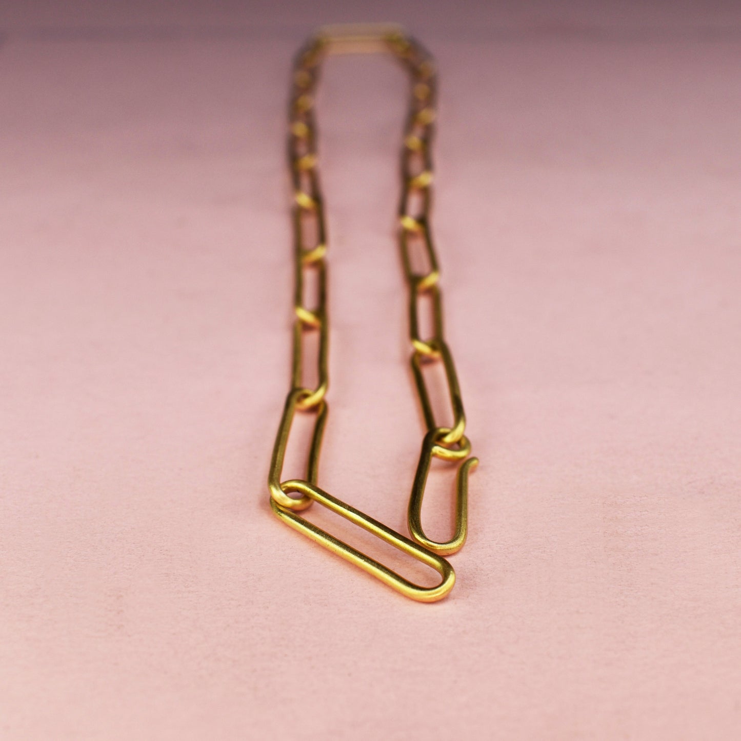 18ct Paperclip Chain Necklace