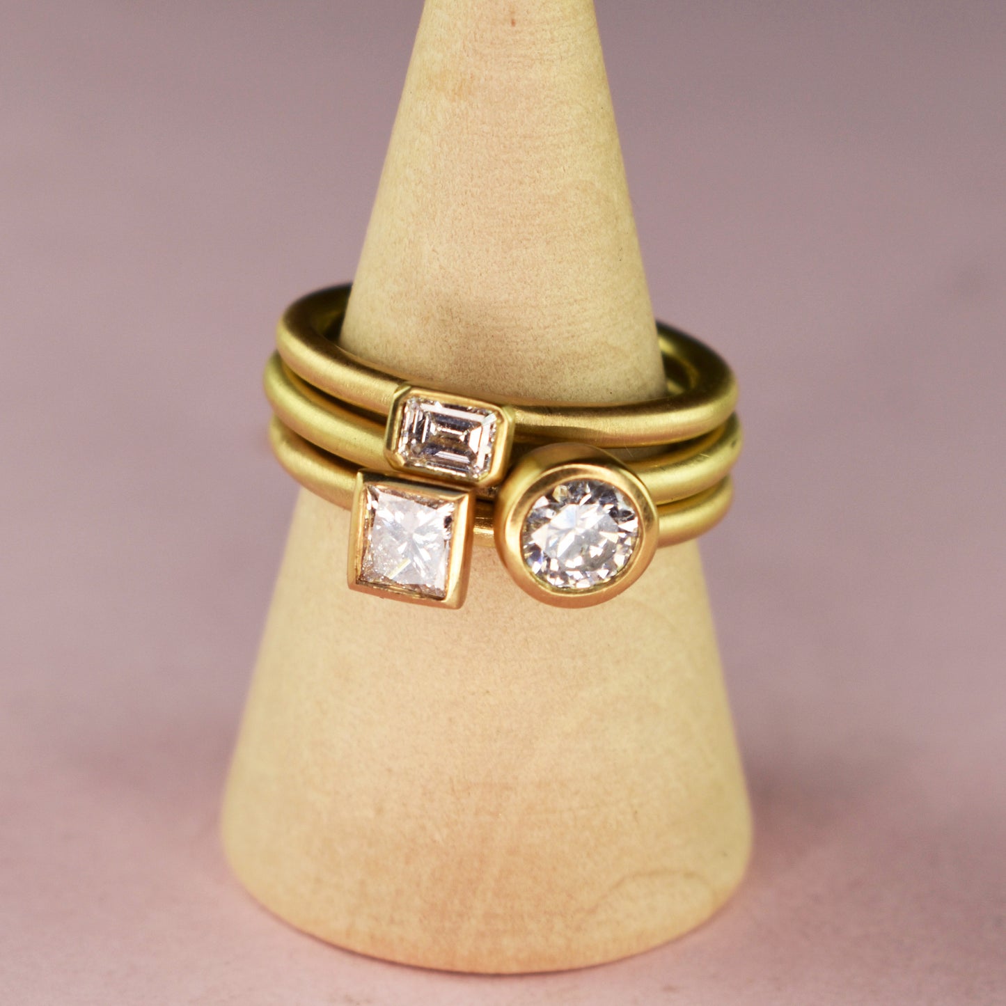 22ct & 18ct Gold Octagon Diamond Ring