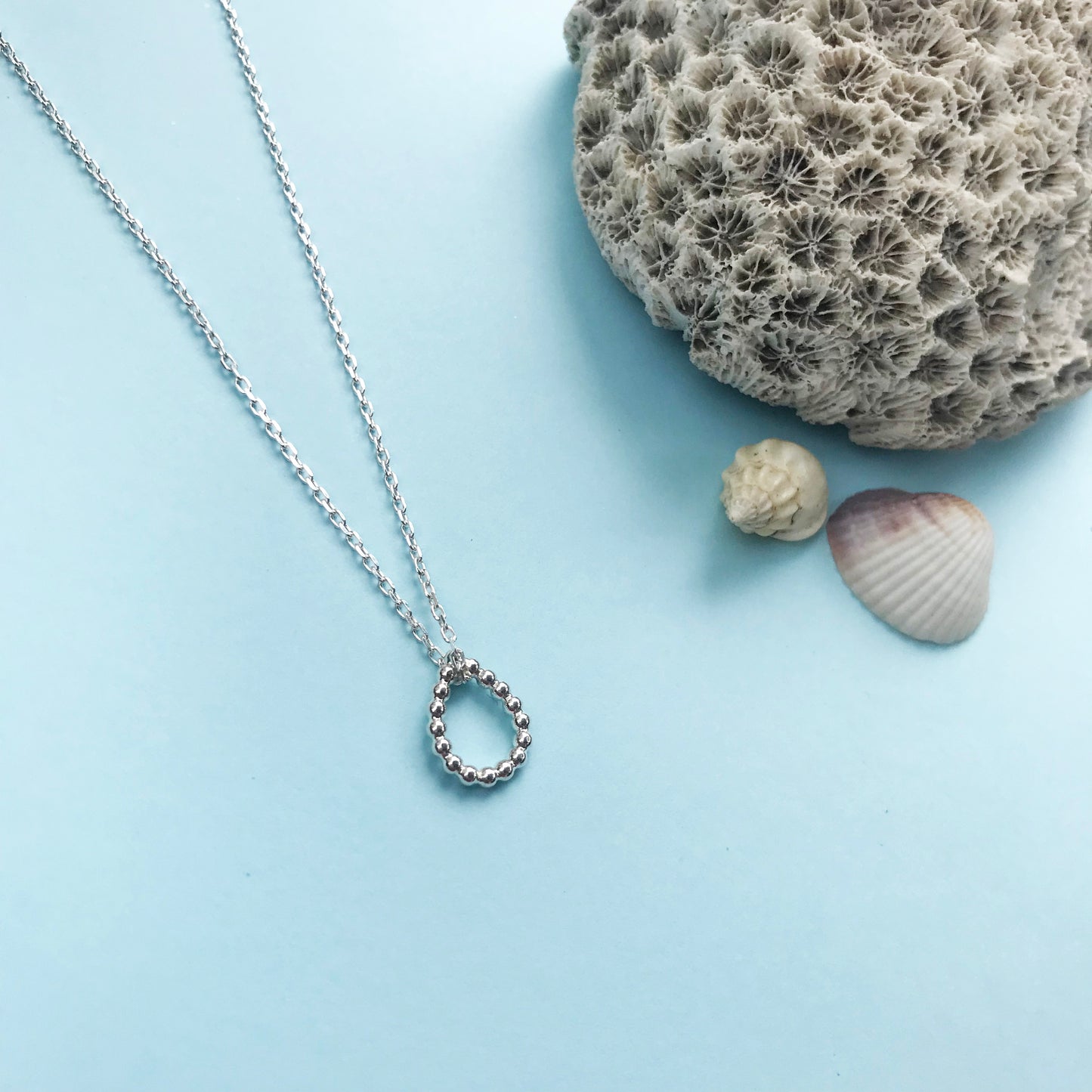 sterling silver dewdrop bobble pendant with polished finish, sterling silver dewdrop bobble pendant, silver necklace, dewdrop silver pendantlver bobble necklace