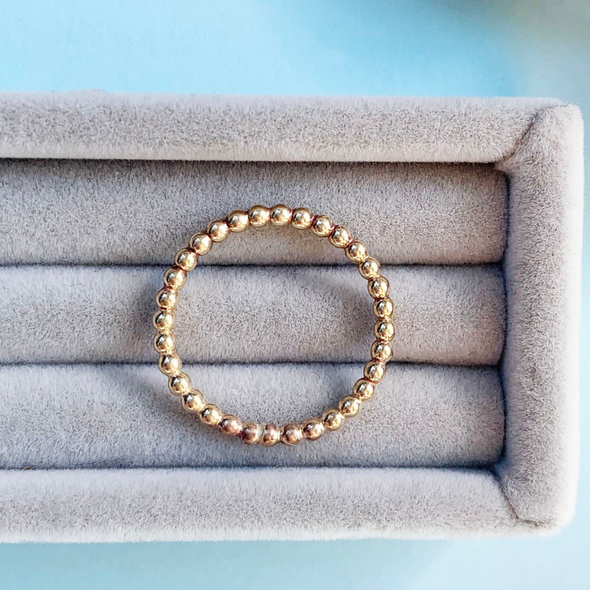 9ct Gold Bobble Stacking ring, polished finish ring, gold bobble ring, gold stacking ring, 9ct gold ring, polished bobble ring