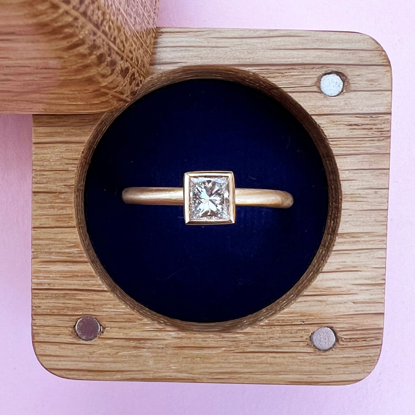 22ct & 18ct Gold Princess Cut Diamond Ring