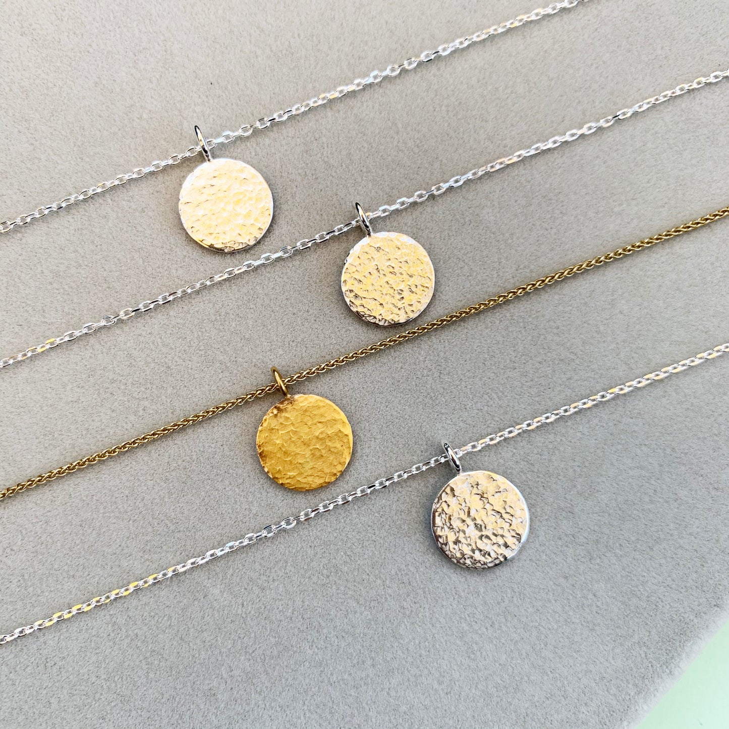 9ct gold polished ripple pendant, polished gold pendant, 9ct yellow gold necklace, yellow gold necklace, 9ct gold pendant necklace
